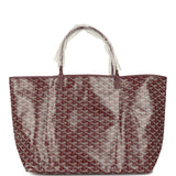 Goyard Goyardine Burgundy Saint Louis GM Tote Bag Palladium Hardware