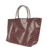 Goyard Goyardine Burgundy Saint Louis GM Tote Bag Palladium Hardware