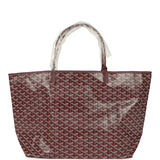 Goyard Goyardine Burgundy Saint Louis GM Tote Bag Palladium Hardware