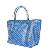 Goyard Goyardine Sky Blue Saint Louis GM Tote Bag Palladium Hardware