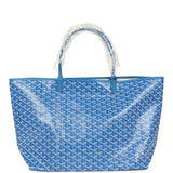 Goyard Goyardine Sky Blue Saint Louis GM Tote Bag Palladium Hardware