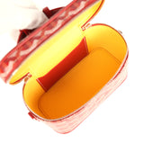 Goyard Goyardine Canvas Red Mini Muse Vanity Bag Palladium Hardware