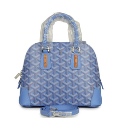 Goyard Goyardine Canvas Iris Vendome Mini Bag Palladium Hardware
