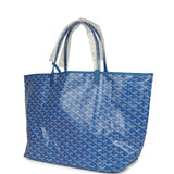 Goyard Goyardine Sky Blue Saint Louis GM Tote Bag Palladium Hardware