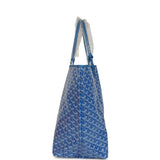 Goyard Goyardine Sky Blue Saint Louis GM Tote Bag Palladium Hardware