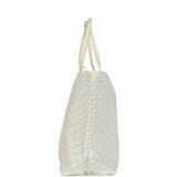 Goyard Goyardine White Saint Louis PM Tote Bag Palladium Hardware