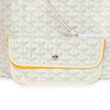 Goyard Goyardine White Saint Louis PM Tote Bag Palladium Hardware