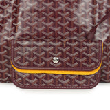 Goyard Goyardine Canvas Burgundy Saint Louis PM Tote Palladium Hardware