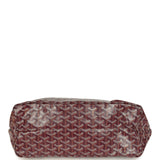 Goyard Goyardine Canvas Burgundy Saint Louis PM Tote Palladium Hardware
