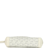 Goyard Goyardine Canvas White Conti Pouch Palladium Hardware