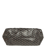 Goyard Goyardine Black and Brown St. Louis GM Tote Bag Palladium Hardware