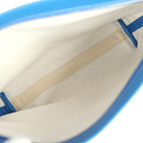 Goyard Goyardine Canvas Sky Blue Conti Pouch Palladium Hardware