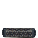 Goyard Goyardine Canvas Navy Blue Conti Pouch Palladium Hardware