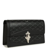 Goyard Goyardine Canvas Deep Black Capitonnage Duchesse Marie-Caroline Bag Palladium Hardware