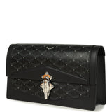 Goyard Goyardine Canvas Deep Black Capitonnage Duchesse Marie-Caroline Bag Palladium Hardware