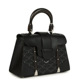 Goyard Capitonnage Structuré Saigon Mini Bag Deep Black Goyardine Canvas Palladium Hardware - Thumbnail View 2