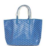 Goyard Goyardine Sky Blue Saint Louis PM Tote Bag Palladium Hardware