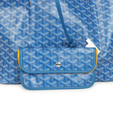 Goyard Goyardine Sky Blue Saint Louis PM Tote Bag Palladium Hardware