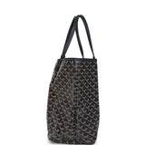 Goyard Goyardine Navy Saint Louis PM Tote Bag Palladium Hardware