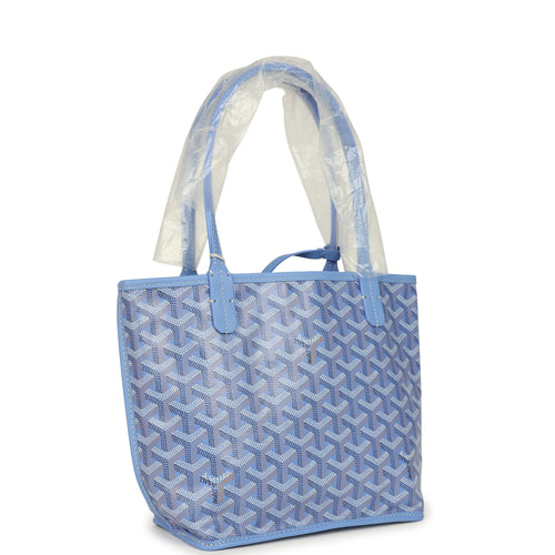 Goyard Goyardine Canvas Iris Anjou Mini Bag Palladium Hardware