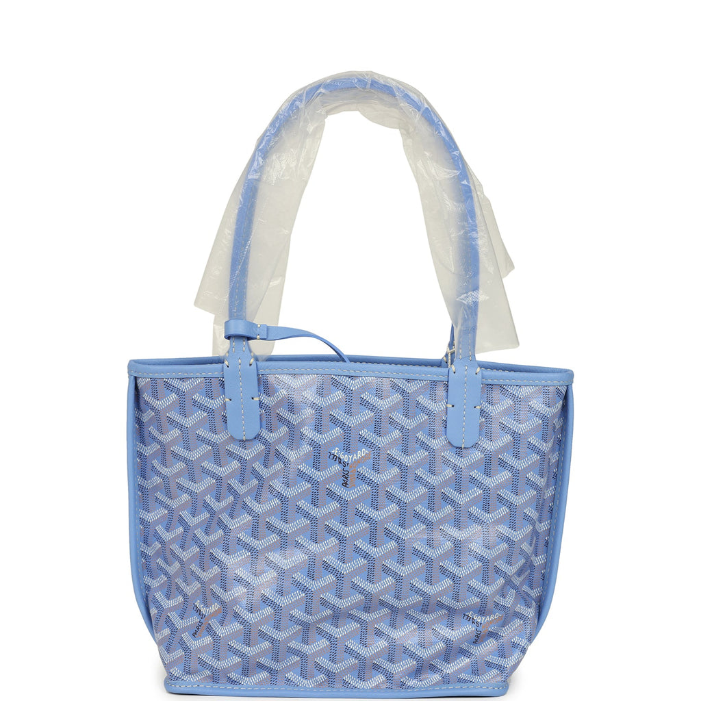 Goyard Goyardine Canvas Iris Anjou Mini Bag Palladium Hardware