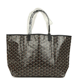Goyard Goyardine Black Saint Louis PM Tote Bag Palladium Hardware