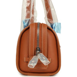 Goyard Goyardine Canvas Bonbonnière Bag Black and Brown Chevroches Calfskin Palladium Hardware