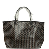 Goyard Goyardine Black Saint Louis GM Tote Bag Palladium Hardware - Thumbnail View 1