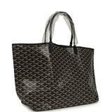 Goyard Goyardine Black Saint Louis GM Tote Bag Palladium Hardware - Thumbnail View 2