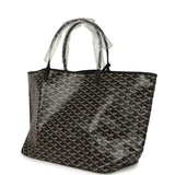 Goyard Goyardine Black Saint Louis GM Tote Bag Palladium Hardware - Thumbnail View 5
