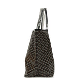 Goyard Goyardine Black Saint Louis GM Tote Bag Palladium Hardware - Thumbnail View 3