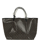Goyard Goyardine Black Saint Louis GM Tote Bag Palladium Hardware - Thumbnail View 4