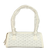 Goyard Goyardine Canvas Bonbonnière Bag White Chevroches Calfskin Palladium Hardware - Thumbnail View 1
