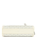 Goyard Goyardine Canvas Bonbonnière Bag White Chevroches Calfskin Palladium Hardware - Thumbnail View 7