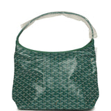 Goyard Goyardine Green Boheme Hobo Bag Palladium Hardware - Thumbnail View 1