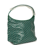 Goyard Goyardine Green Boheme Hobo Bag Palladium Hardware - Thumbnail View 2