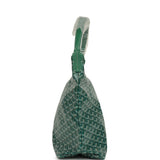Goyard Goyardine Green Boheme Hobo Bag Palladium Hardware - Thumbnail View 4