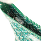 Goyard Goyardine Green Boheme Hobo Bag Palladium Hardware - Thumbnail View 7