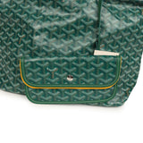 Goyard Goyardine Green Boheme Hobo Bag Palladium Hardware - Thumbnail View 8