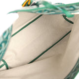 Goyard Goyardine Green Boheme Hobo Bag Palladium Hardware - Thumbnail View 9