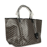 Goyard Goyardine Black Saint Louis GM Tote Bag Palladium Hardware