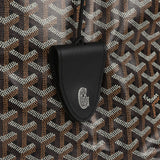 Goyard Goyardine Black Saint Louis GM Tote Bag Palladium Hardware