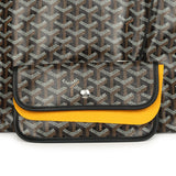 Goyard Goyardine Black Saint Louis GM Tote Bag Palladium Hardware