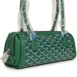 Goyard Goyardine Canvas Bonbonnière Bag Green Chevroches Calfskin Palladium Hardware - Thumbnail View 3