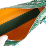 Goyard Goyardine Canvas Bonbonnière Bag Green Chevroches Calfskin Palladium Hardware - Thumbnail View 9