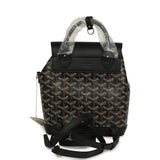 Goyard Goyardine Canvas Black Mini Alpin Backpack Palladium Hardware