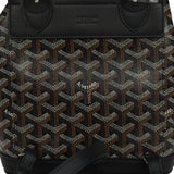 Goyard Goyardine Canvas Black Mini Alpin Backpack Palladium Hardware