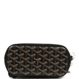 Goyard Goyardine Canvas Black Mini Alpin Backpack Palladium Hardware