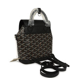 Goyard Goyardine Canvas Black Mini Alpin Backpack Palladium Hardware
