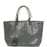 Goyard Goyardine Grey St. Louis PM Tote Bag Palladium Hardware